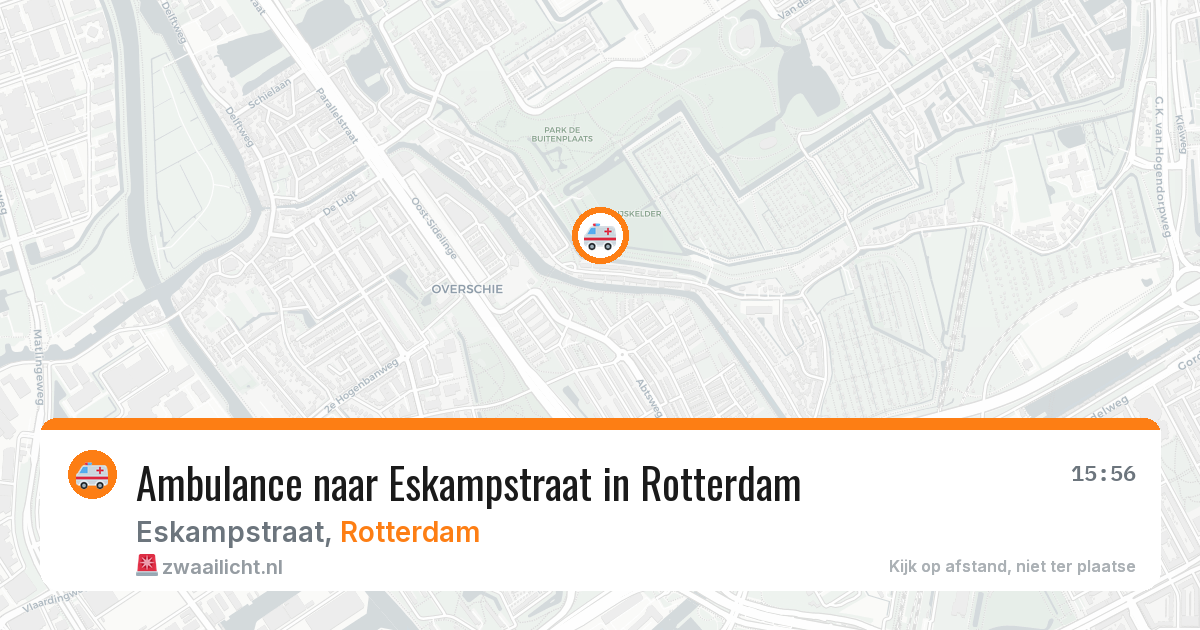 Ambulance naar Eskampstraat in Rotterdam — 28 jun 2026