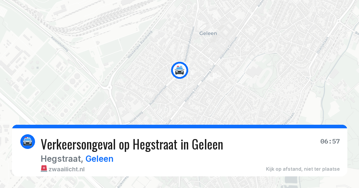 Verkeersongeval op Hegstraat in Geleen — 24 mrt 2026