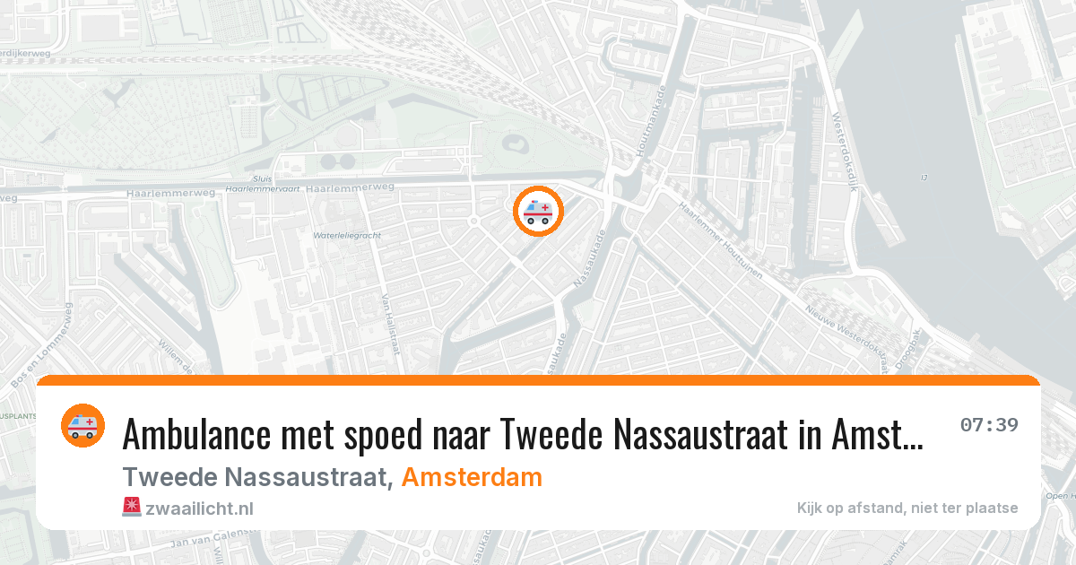 Ambulance met spoed naar Tweede Nassaustraat in Amsterdam — 21 mei 2026