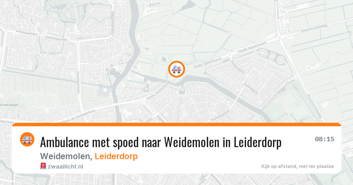 Ambulance met spoed naar Weidemolen in Leiderdorp — 17 jul 2026