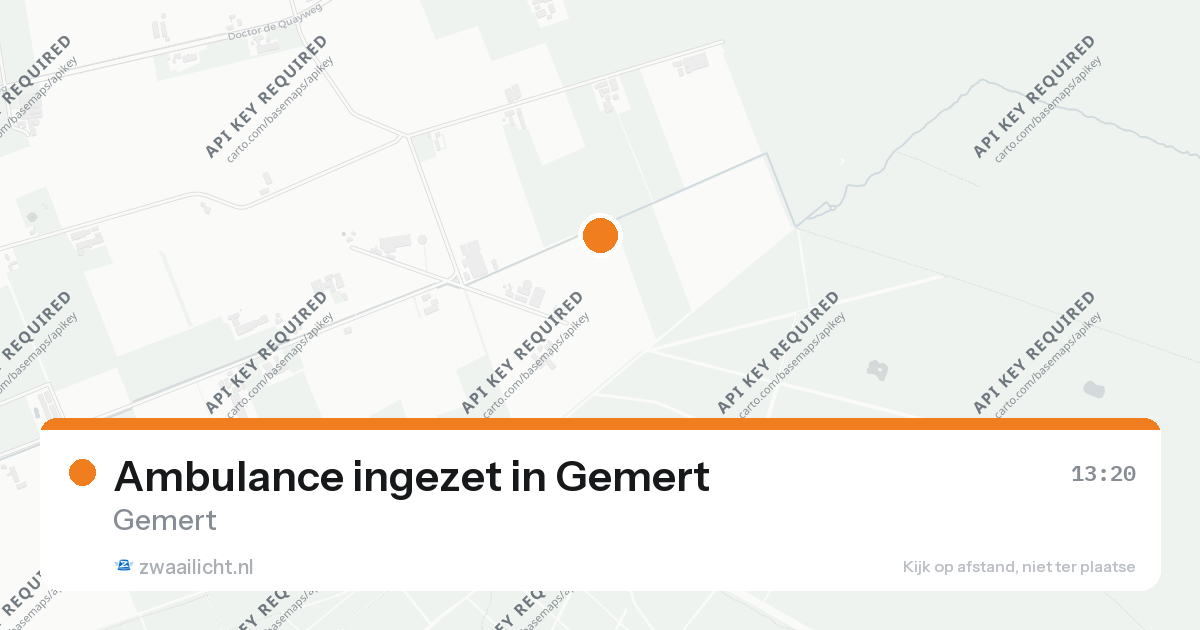Ambulance ingezet in Gemert — 26 aug 2026