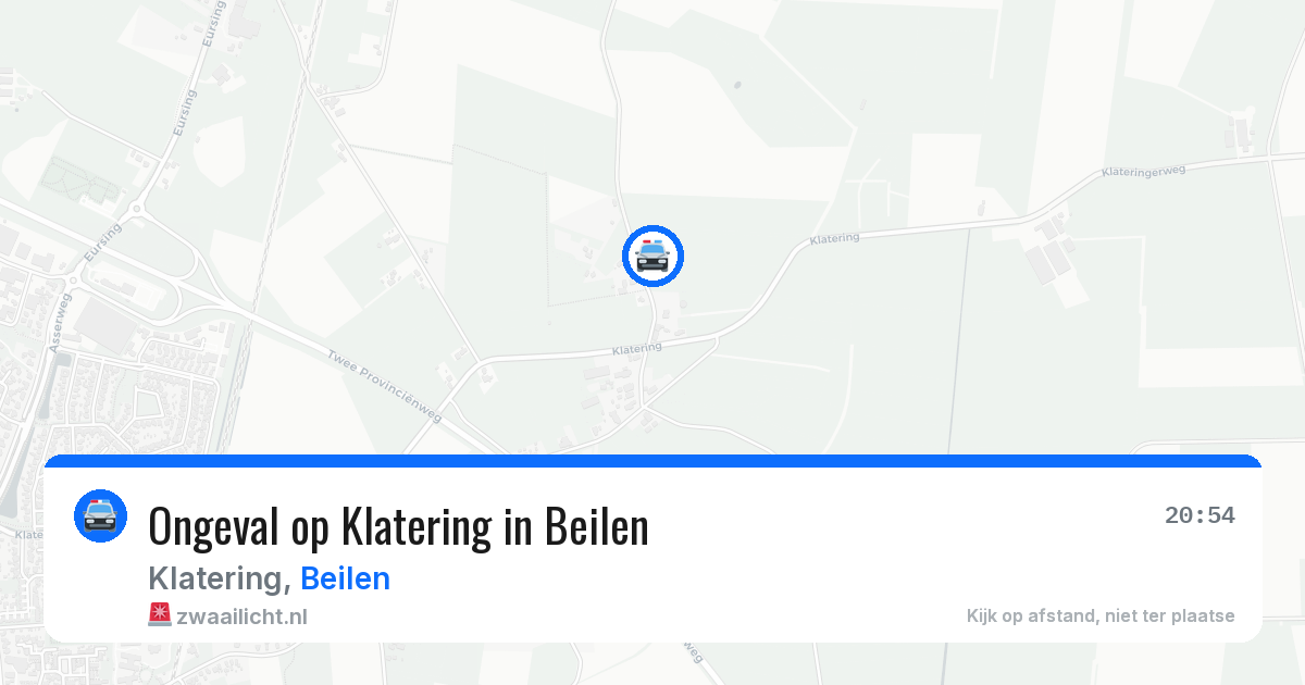 Ongeval op Klatering in Beilen — 1 apr 2026