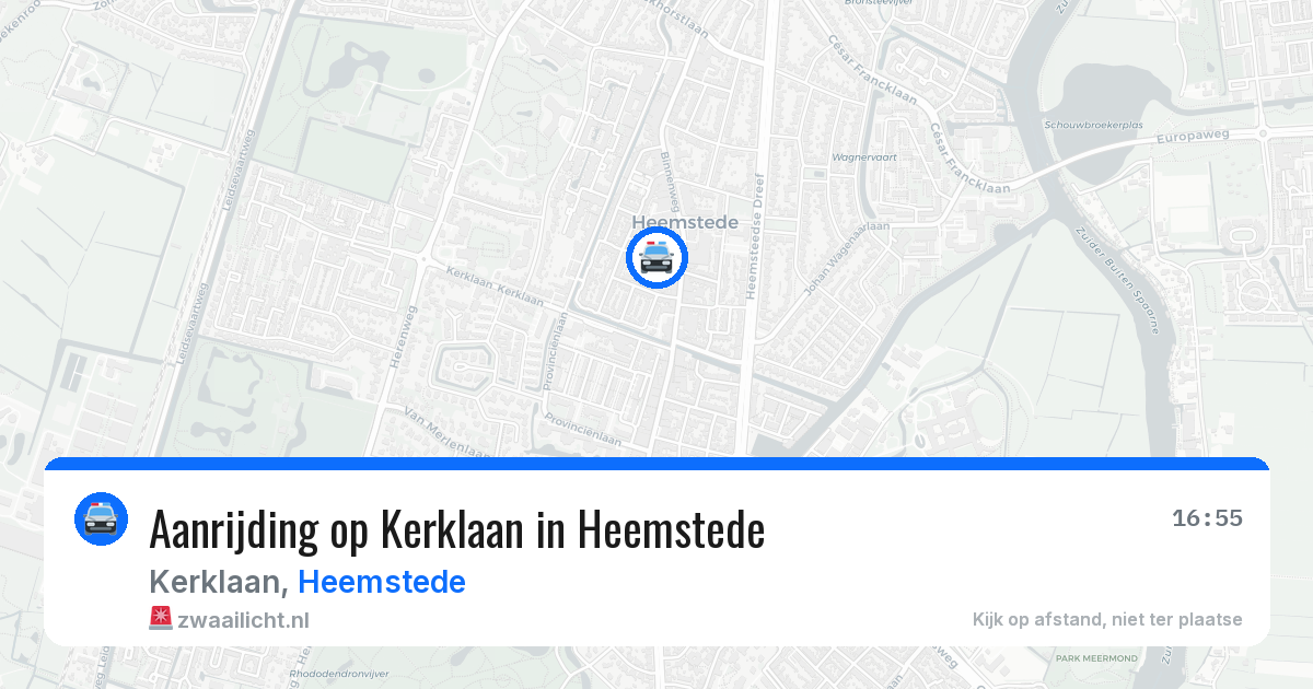 Aanrijding op Kerklaan in Heemstede — 11 mei 2026
