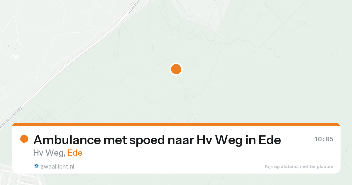 Ambulance met spoed naar Hv Weg in Ede — 18 aug 2026