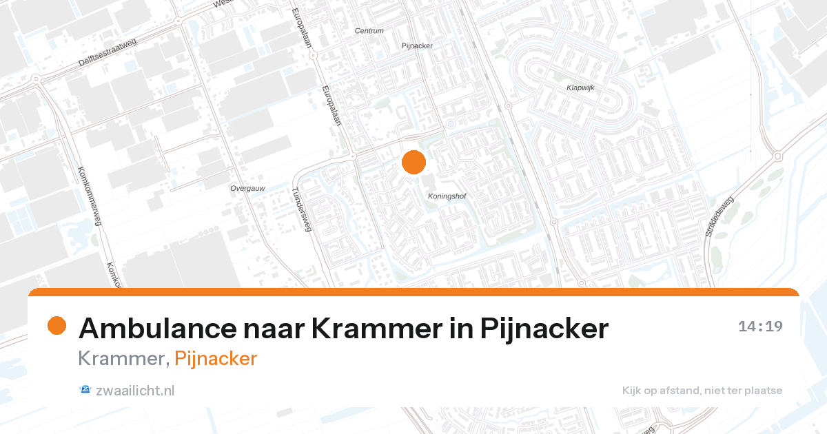 Ambulance naar Krammer in Pijnacker — 25 feb 2026