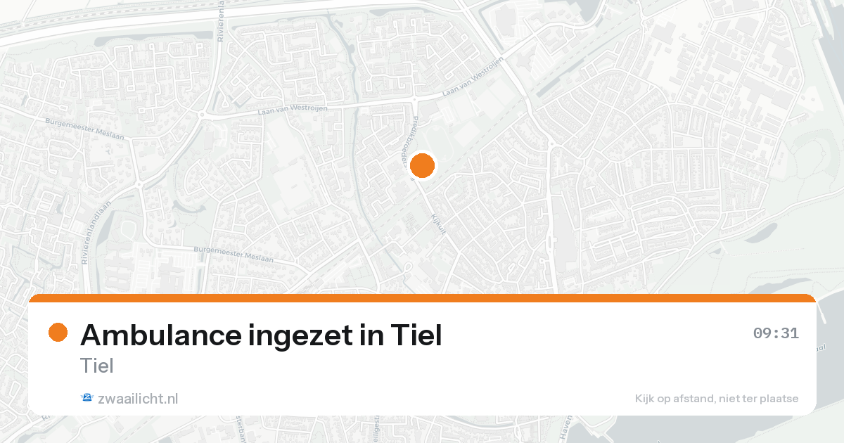 Ambulance ingezet in Tiel — 8 feb 2026