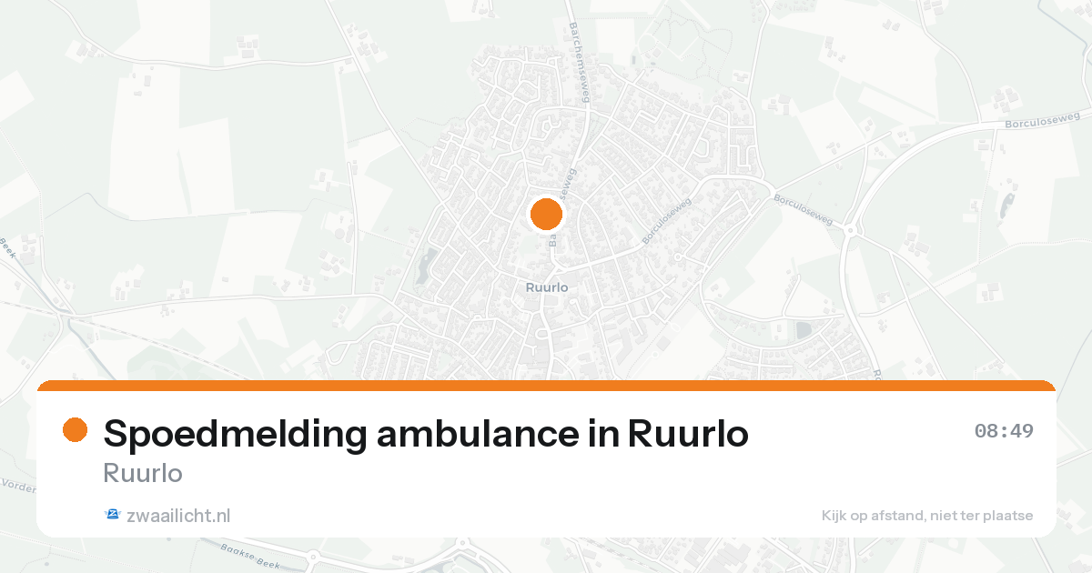 Spoedmelding ambulance in Ruurlo — 8 feb 2026