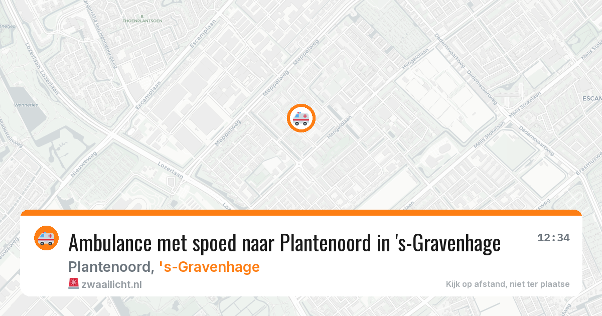 Ambulance met spoed naar Plantenoord in 's-Gravenhage — 31 jul 2026