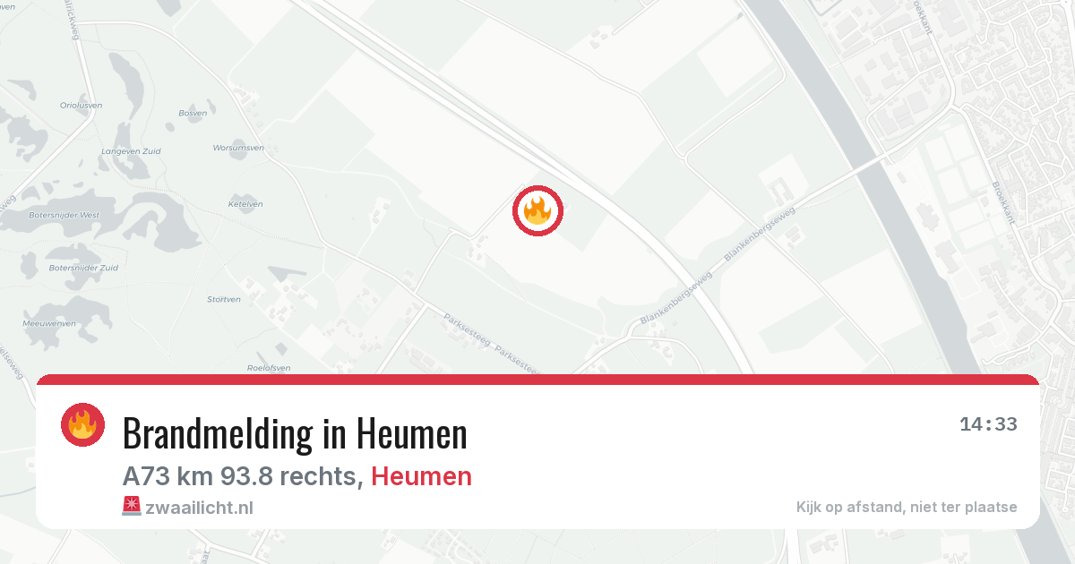 Brandmelding in Heumen — 2 aug 2026