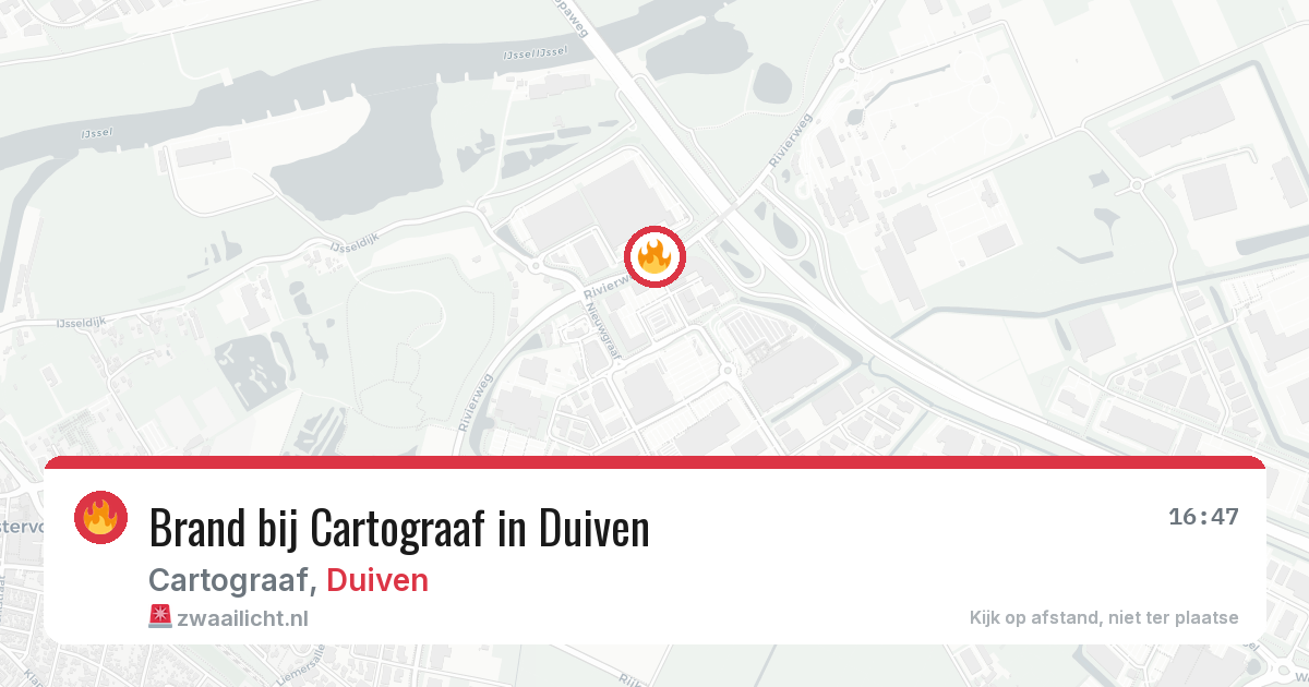 Brand bij Cartograaf in Duiven — 22 jun 2026