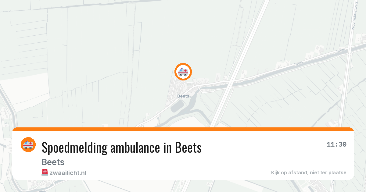 Spoedmelding ambulance in Beets — 5 apr 2026
