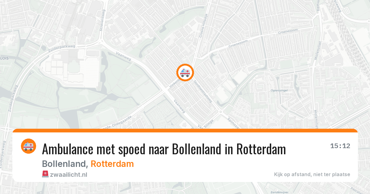 Ambulance met spoed naar Bollenland in Rotterdam — 2 jul 2026