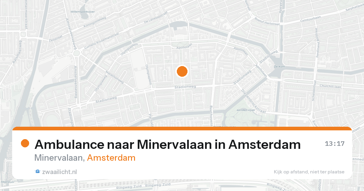 Ambulance naar Minervalaan in Amsterdam — 22 aug 2026