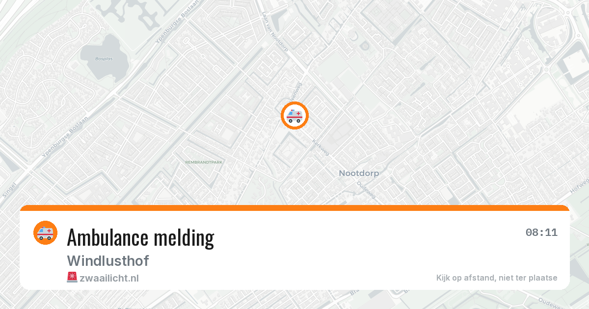 Ambulance melding — 28 apr 2026