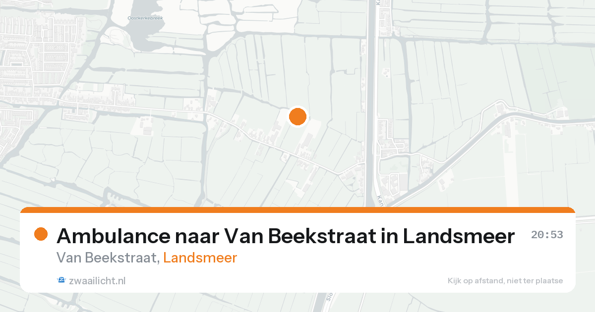 Ambulance naar Van Beekstraat in Landsmeer — 31 jan 2026
