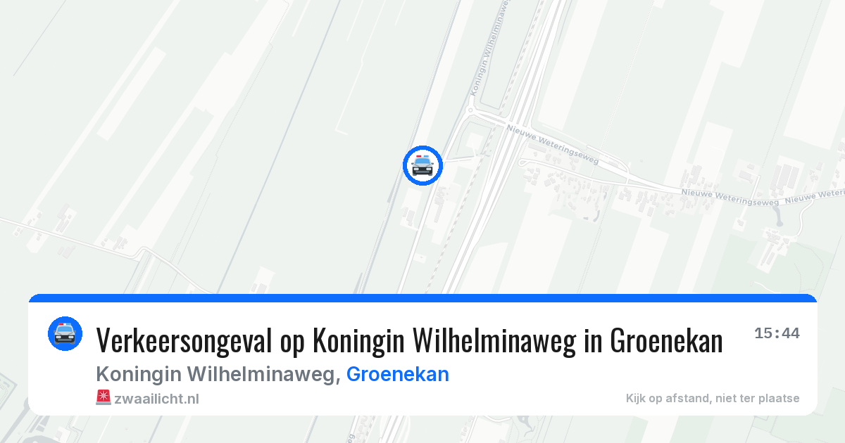 Verkeersongeval op Koningin Wilhelminaweg in Groenekan — 29 mei 2026