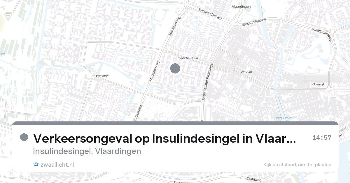 Verkeersongeval op Insulindesingel in Vlaardingen — 25 feb 2026