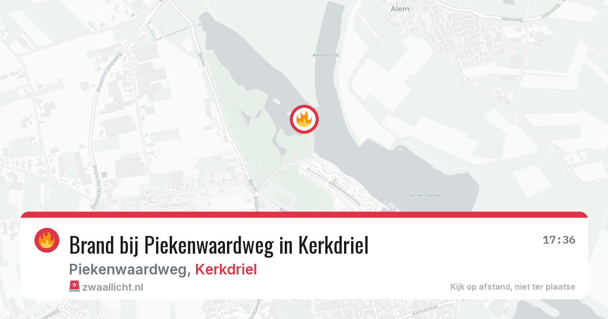 Brand bij Piekenwaardweg in Kerkdriel — 26 mei 2026