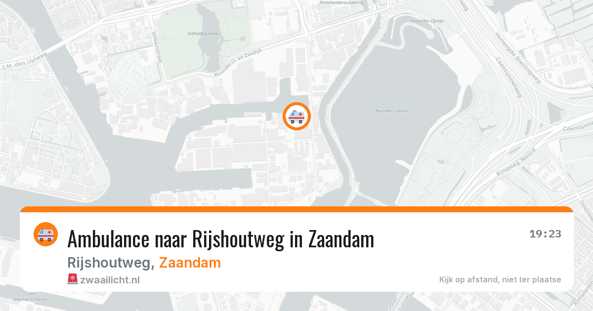 Ambulance naar Rijshoutweg in Zaandam — 23 apr 2026