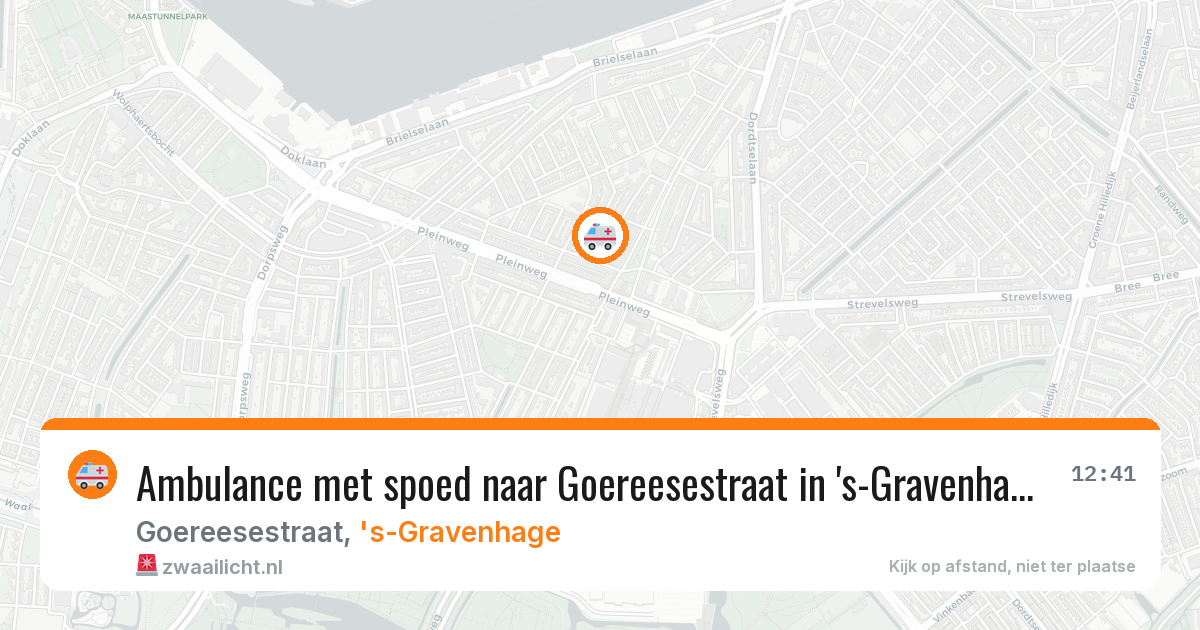 Ambulance met spoed naar Goereesestraat in 's-Gravenhage — 22 feb 2026