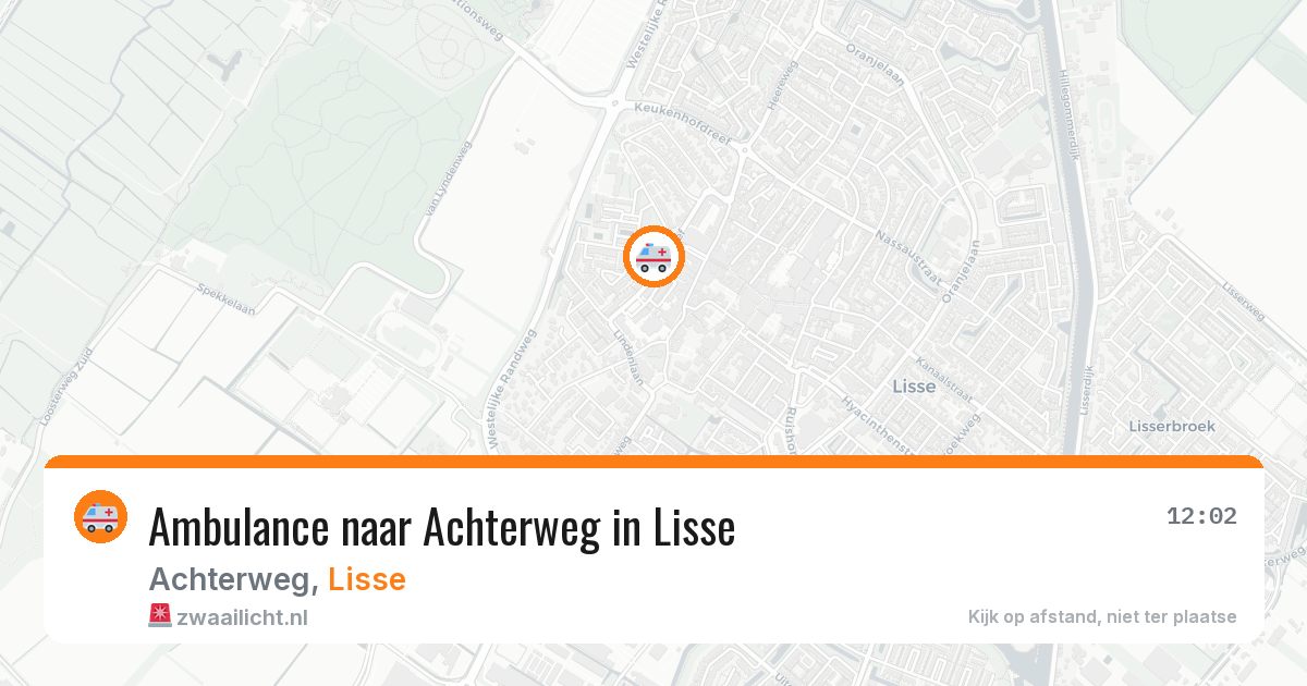 Ambulance naar Achterweg in Lisse — 6 mei 2026