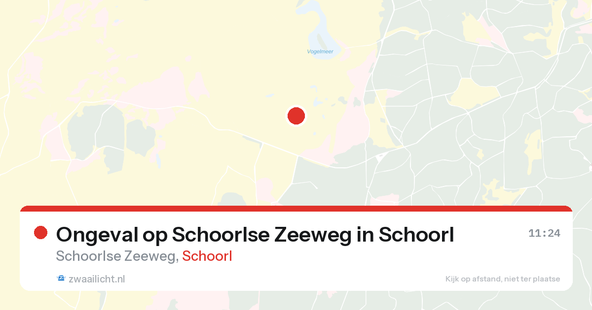 Ongeval op Schoorlse Zeeweg in Schoorl — 27 aug 2026