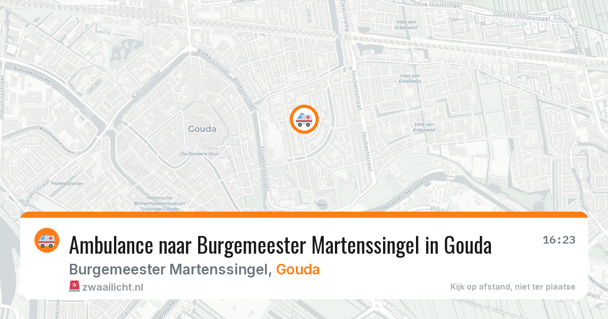 Ambulance naar Burgemeester Martenssingel in Gouda — 10 mei 2026