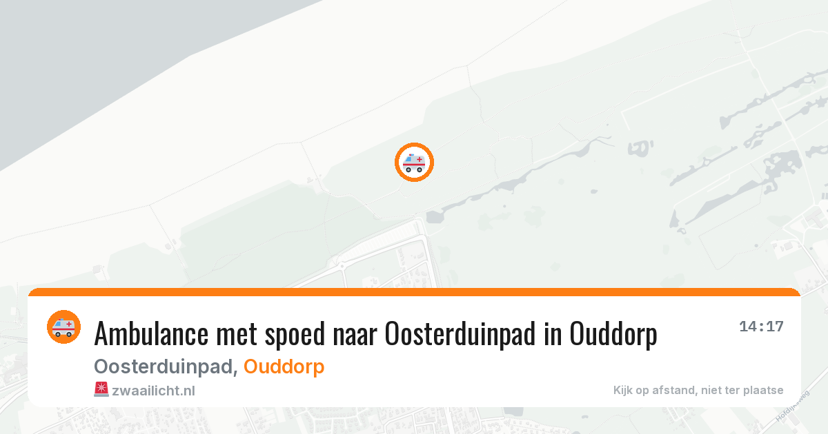 Ambulance met spoed naar Oosterduinpad in Ouddorp — 6 aug 2026