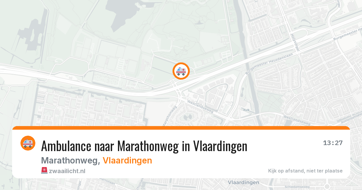 Ambulance naar Marathonweg in Vlaardingen — 24 jun 2026
