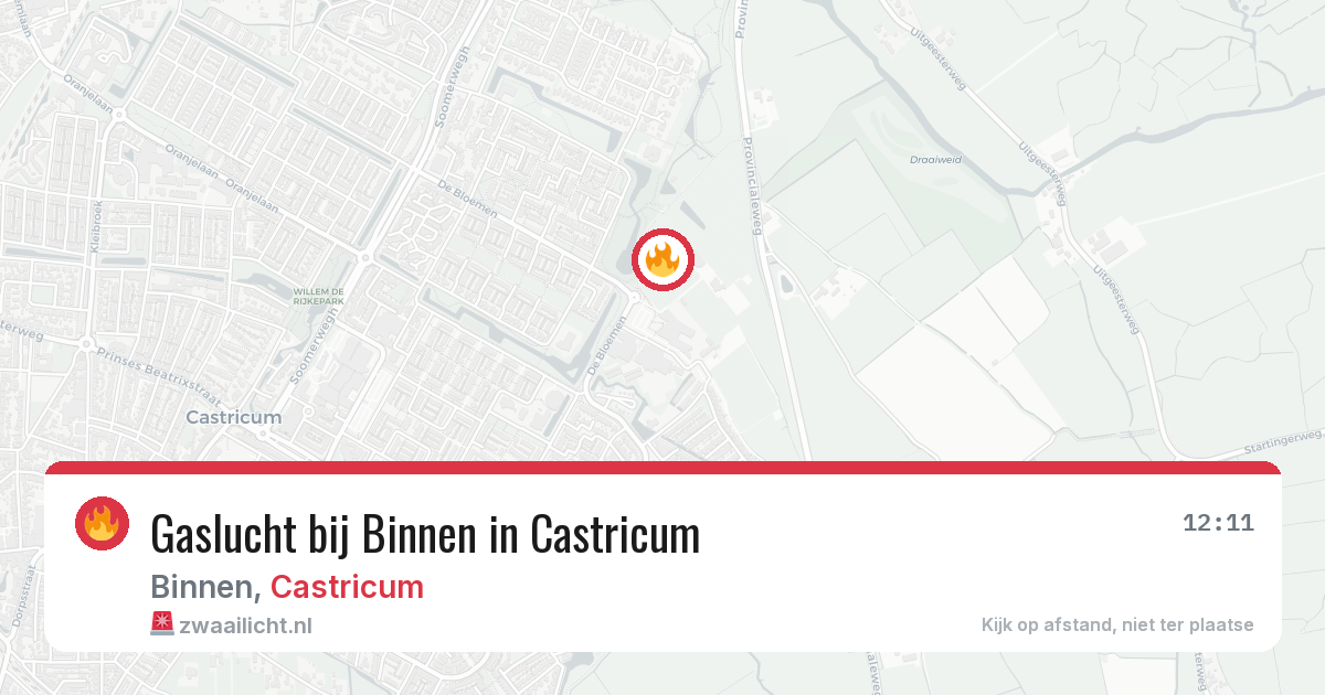 Gaslucht bij Binnen in Castricum — 27 jan 2026