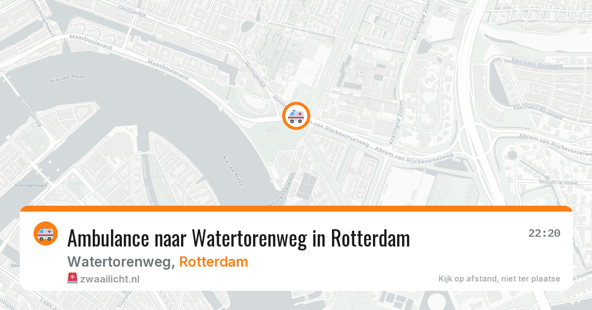 Ambulance naar Watertorenweg in Rotterdam — 12 apr 2026