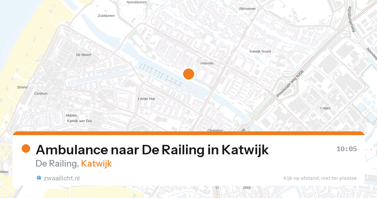 Ambulance naar De Railing in Katwijk — 8 mei 2026
