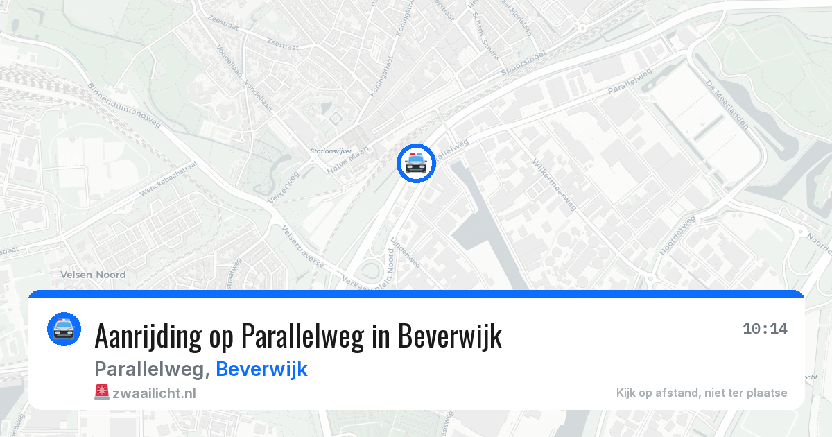 Aanrijding op Parallelweg in Beverwijk — 7 jun 2026