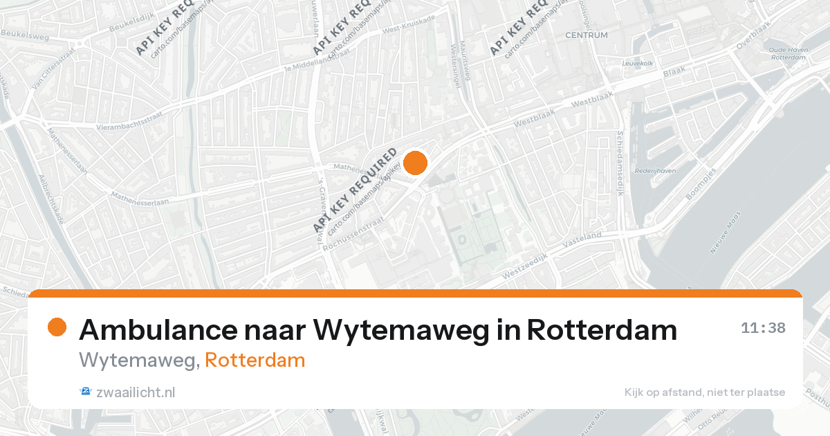 Ambulance naar Wytemaweg in Rotterdam — 26 aug 2026