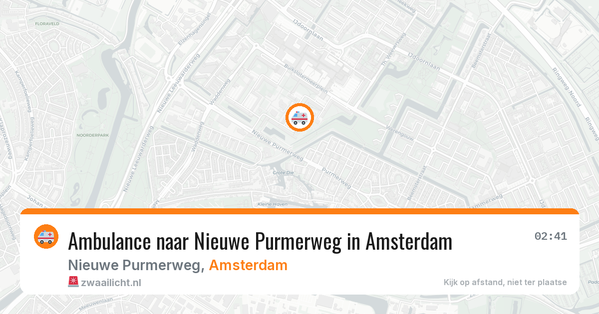 Ambulance naar Nieuwe Purmerweg in Amsterdam — 29 jan 2026