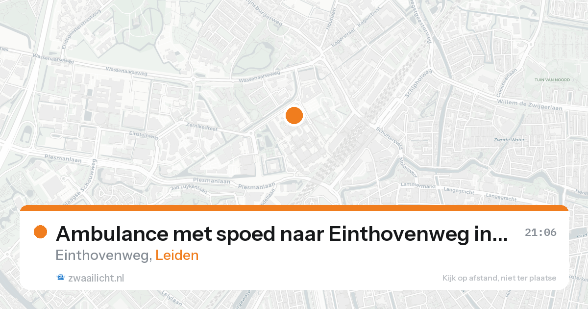 Ambulance met spoed naar Einthovenweg in Leiden — 7 feb 2026