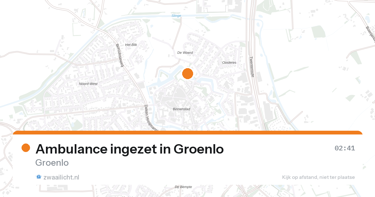 Ambulance ingezet in Groenlo — 7 feb 2026