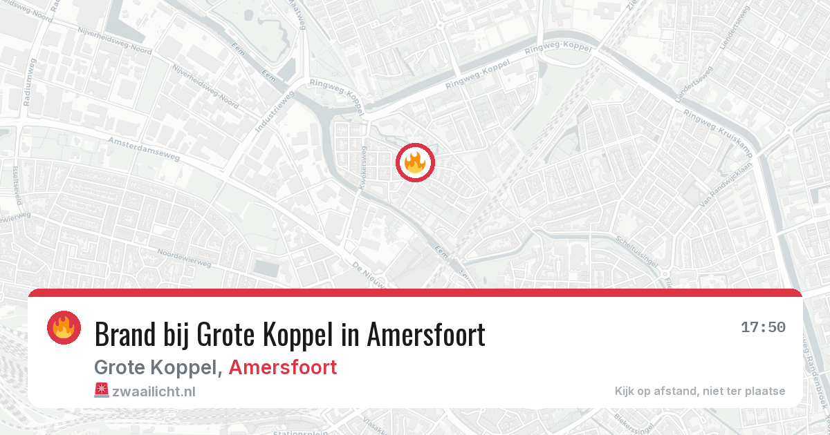Brand bij Grote Koppel in Amersfoort — 25 jun 2026