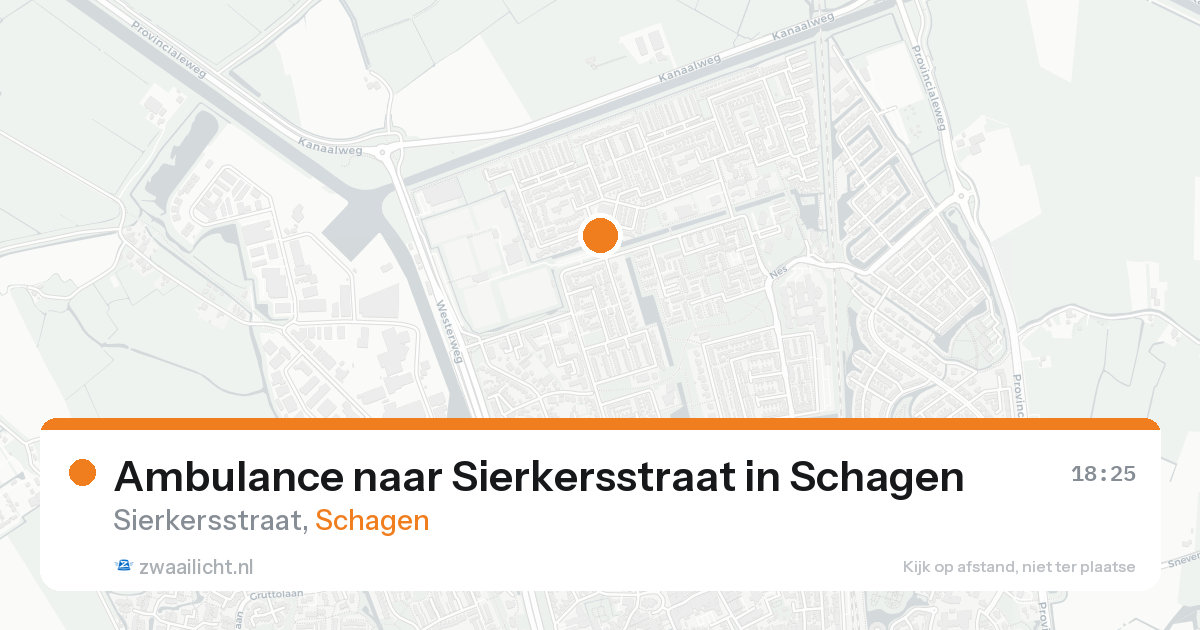 Ambulance naar Sierkersstraat in Schagen — 22 aug 2026