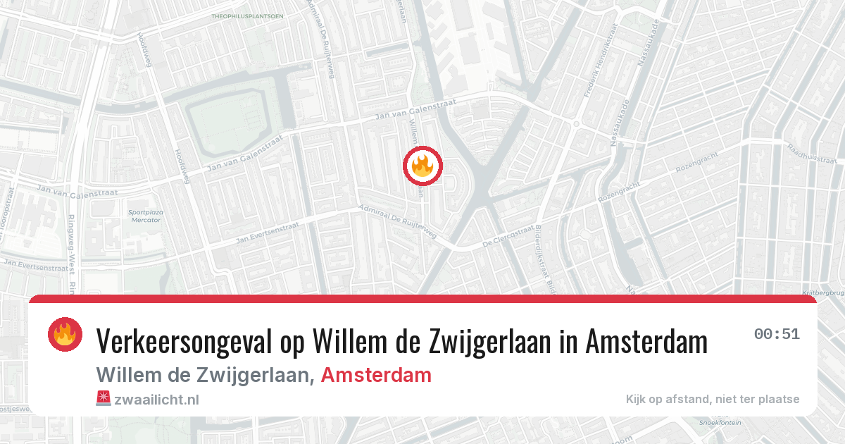 Verkeersongeval op Willem de Zwijgerlaan in Amsterdam — 1 jul 2026