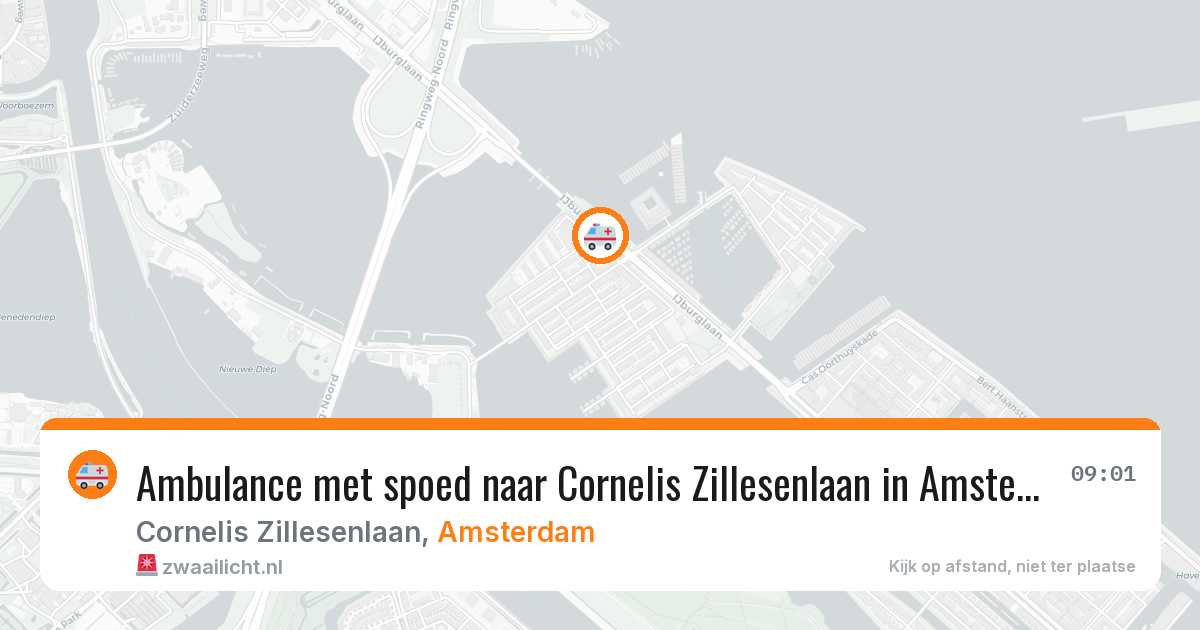 Ambulance met spoed naar Cornelis Zillesenlaan in Amsterdam — 4 aug 2026