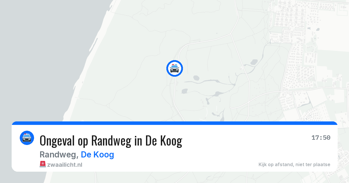 Ongeval op Randweg in De Koog — 14 aug 2026