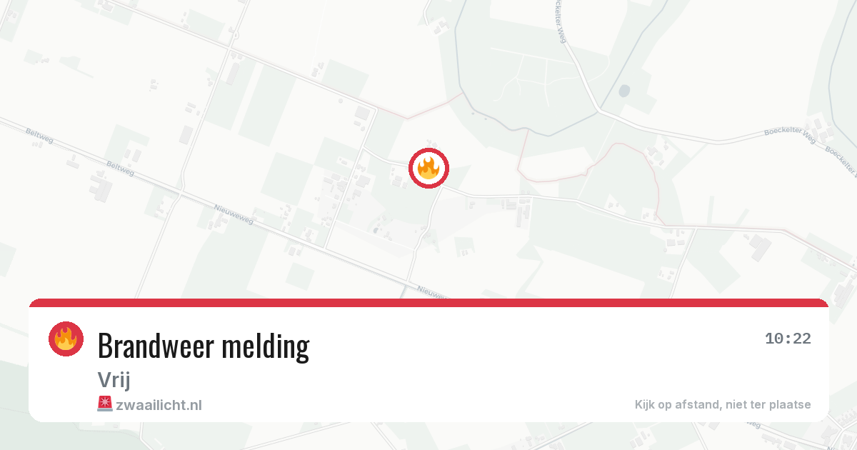 Brandweer melding — 17 jun 2026