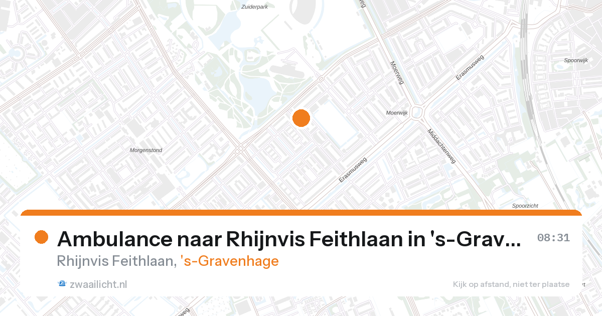 Ambulance naar Rhijnvis Feithlaan in 's-Gravenhage — 28 aug 2026