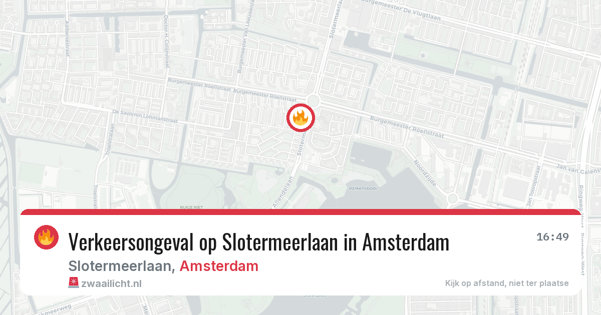 Verkeersongeval op Slotermeerlaan in Amsterdam — 7 jun 2026