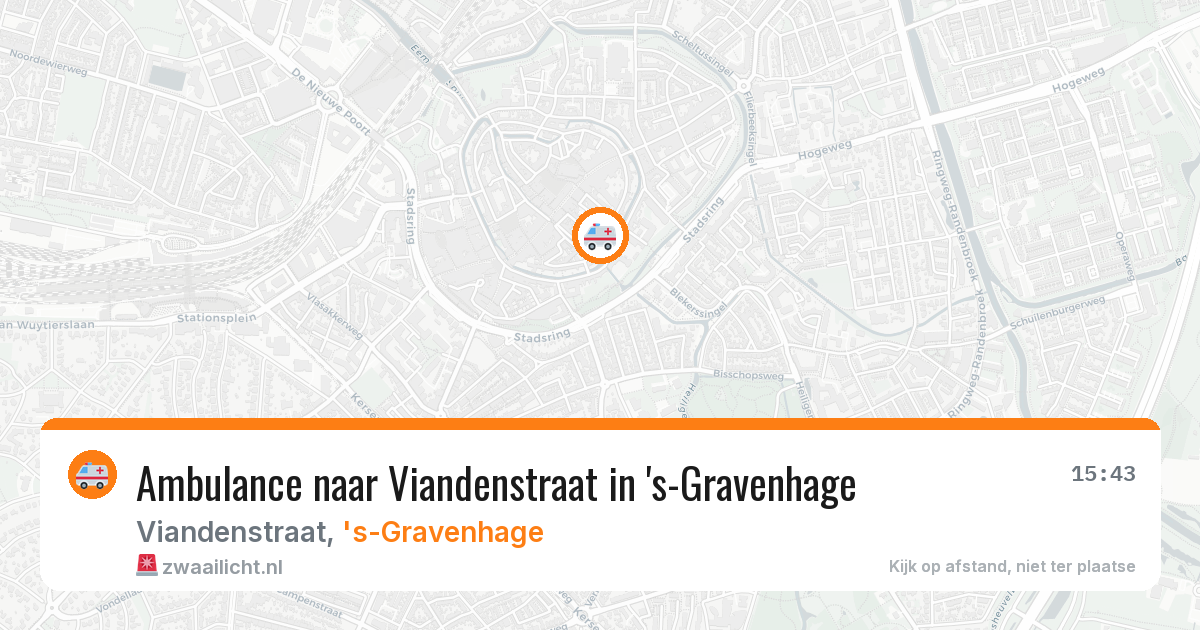 Ambulance naar Viandenstraat in 's-Gravenhage — 1 apr 2026