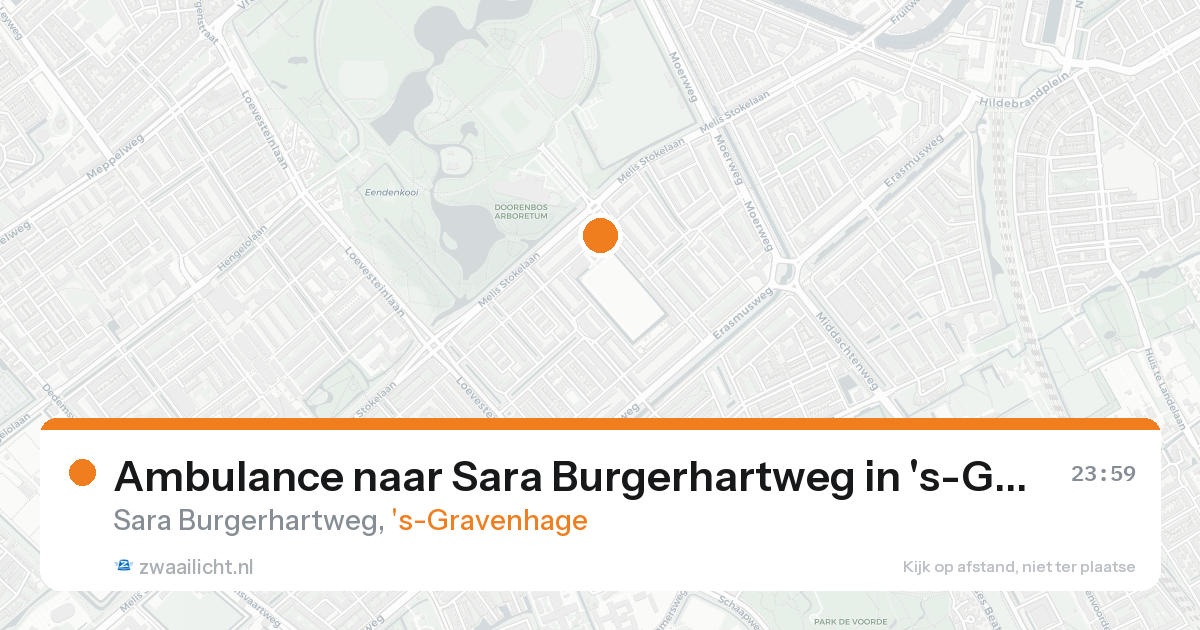 Ambulance naar Sara Burgerhartweg in 's-Gravenhage — 16 aug 2026