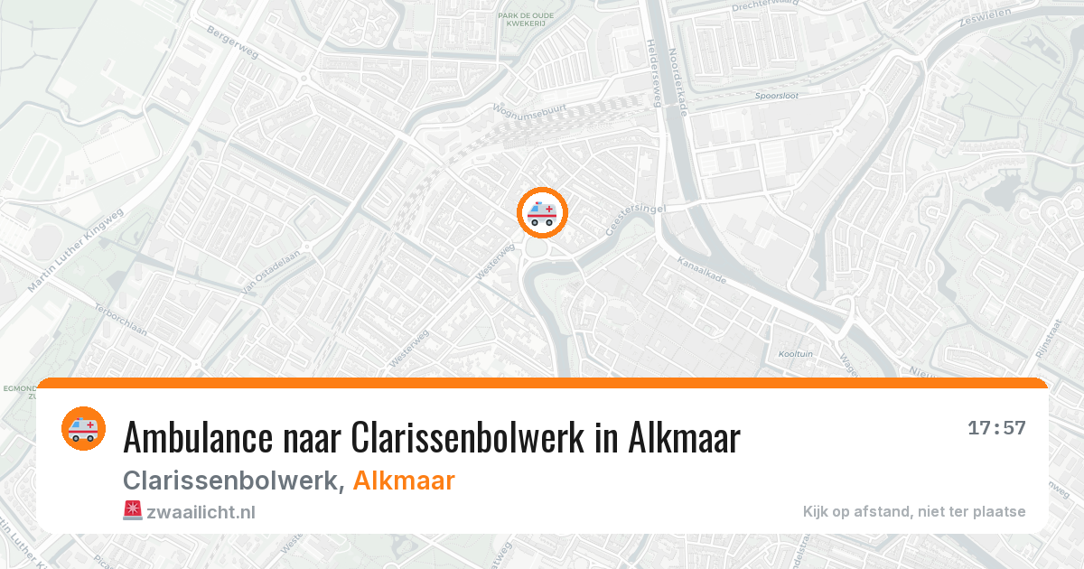 Ambulance naar Clarissenbolwerk in Alkmaar — 27 jul 2026
