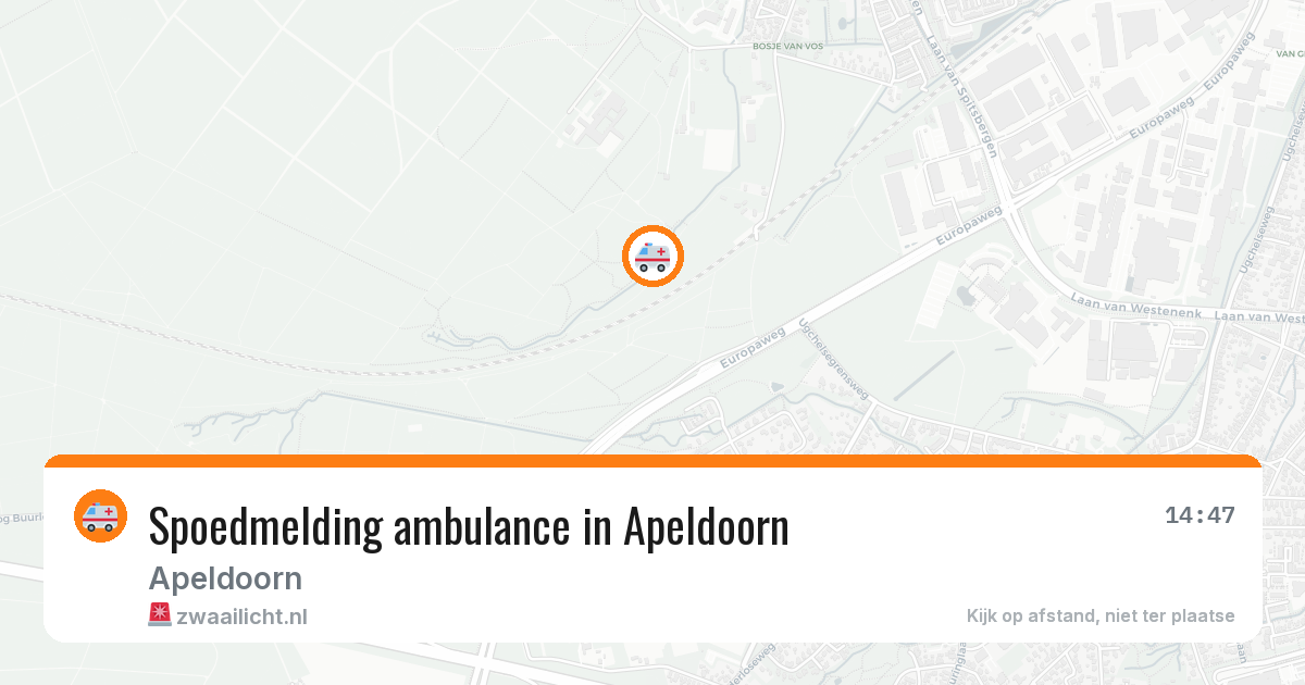 Spoedmelding ambulance in Apeldoorn — 10 aug 2026