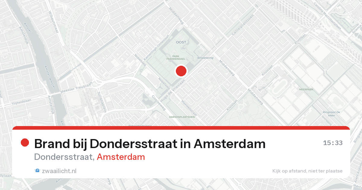 Brand bij Dondersstraat in Amsterdam — 28 mei 2026